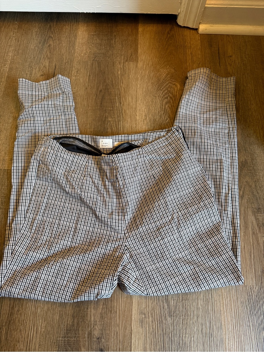 a new day Black and White Check Pull-On Pants